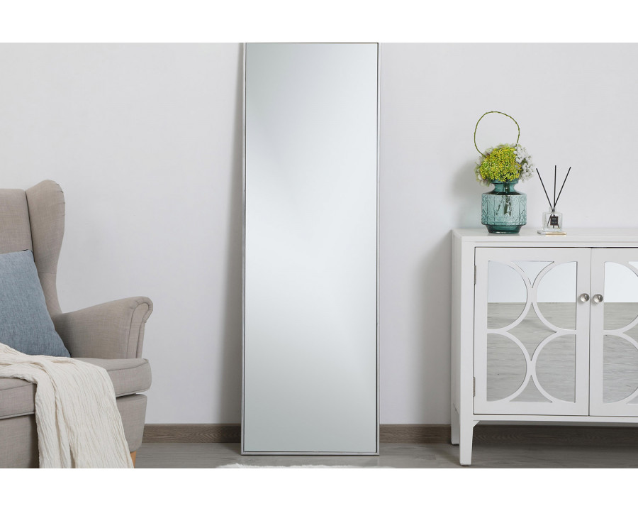 Elegant Wall Mirror - Silver, L 20" (MR42060S)