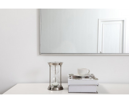 Elegant Wall Mirror - Silver, L 20" (MR42060S)