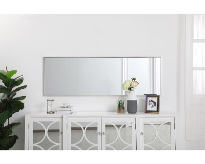 Elegant Wall Mirror - Silver, L 20" (MR42060S)