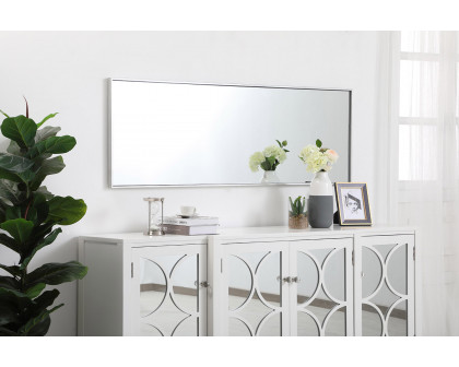 Elegant Wall Mirror - Silver, L 20" (MR42060S)