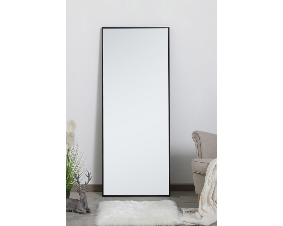 Elegant Wall Mirror - Black, L 24" (MR42460BK)