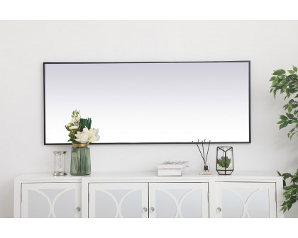 Elegant Wall Mirror - Black, L 24" (MR42460BK)