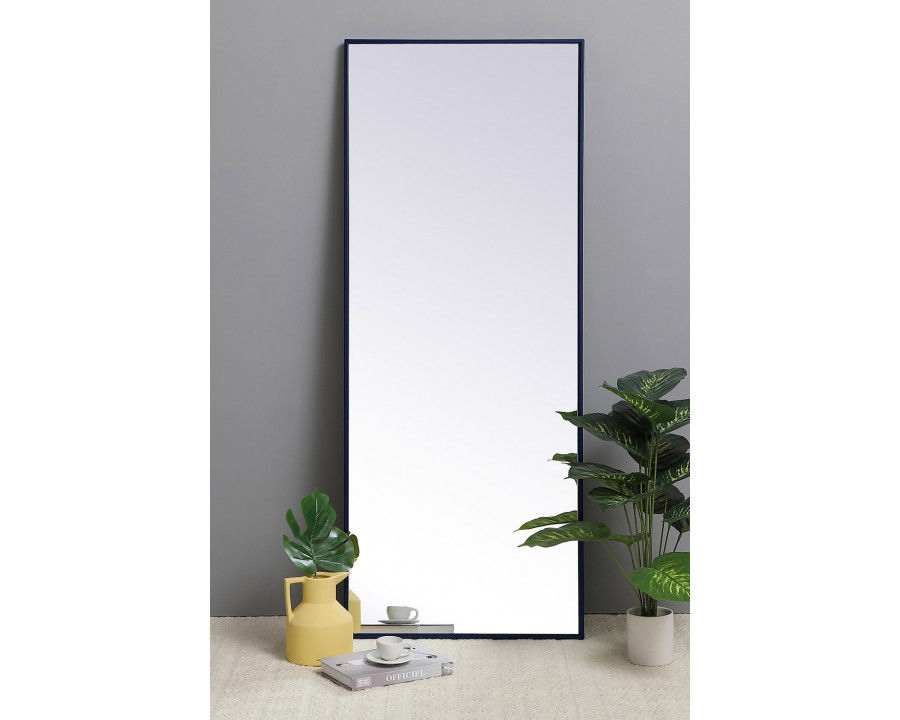 Elegant Wall Mirror - Blue, L 24" (MR42460BL)