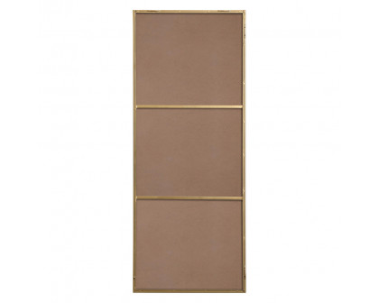 Elegant Wall Mirror - Brass, L 24" (MR42460BR)