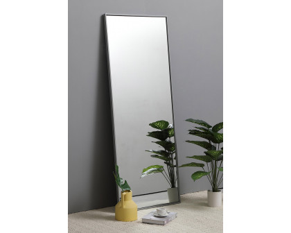 Elegant Wall Mirror - Gray, L 24" (MR42460GR)