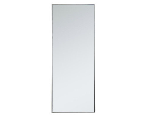 Elegant Wall Mirror - Silver, L 24" (MR42460S)