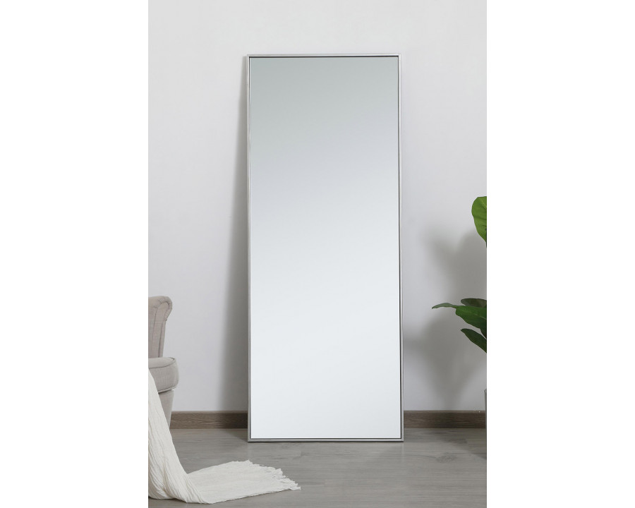 Elegant Wall Mirror - Silver, L 24" (MR42460S)