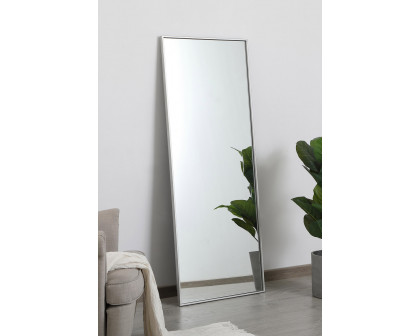 Elegant Wall Mirror - Silver, L 24" (MR42460S)