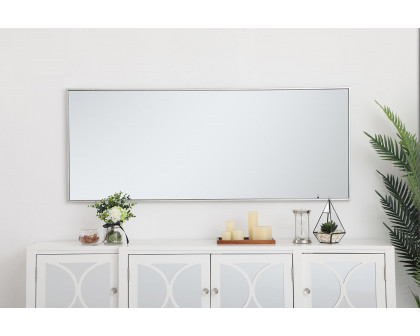 Elegant Wall Mirror - Silver, L 24" (MR42460S)