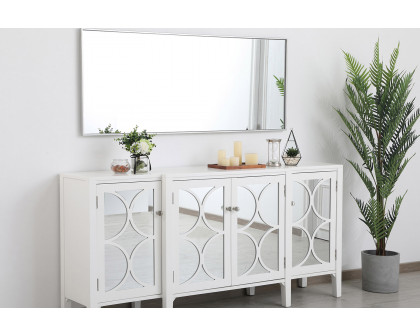 Elegant Wall Mirror - Silver, L 24" (MR42460S)