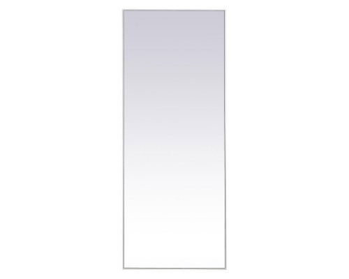 Elegant Wall Mirror - White, L 24" (MR42460WH)