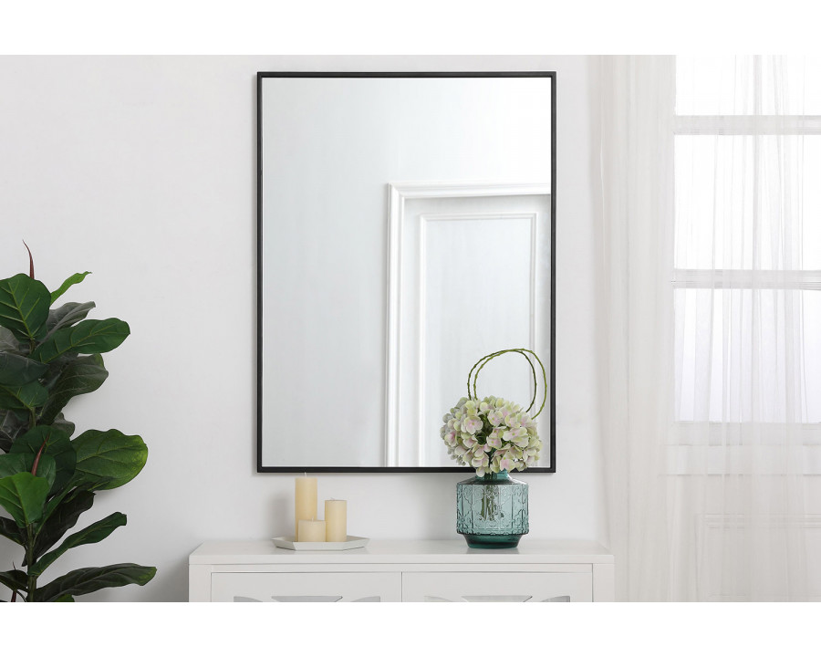 Elegant Wall Mirror - Black, L 36" (MR42736BK)