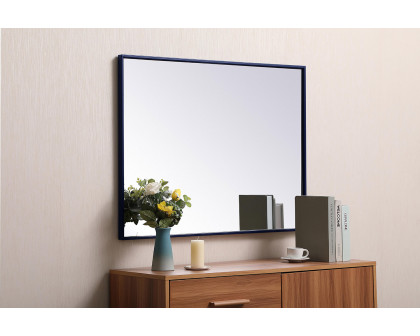 Elegant Wall Mirror - Blue, L 36" (MR42736BL)