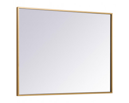 Elegant Wall Mirror - Brass, L 36" (MR42736BR)