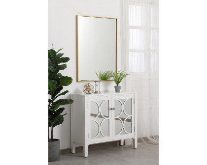 Elegant Wall Mirror - Brass, L 36" (MR42736BR)