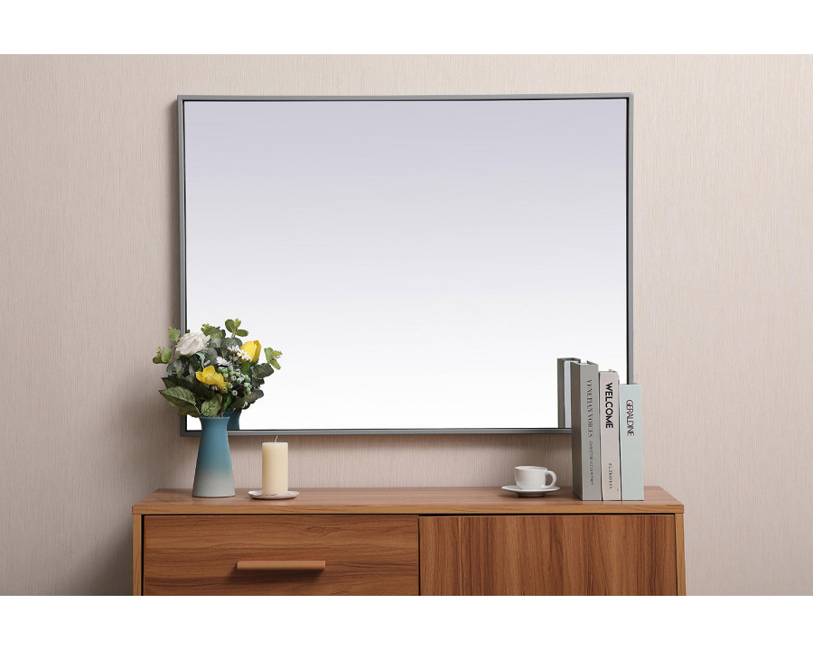 Elegant Wall Mirror - Gray, L 36" (MR42736GR)