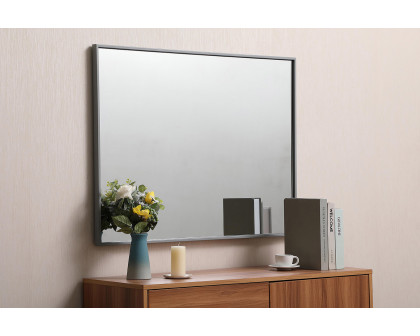 Elegant Wall Mirror - Gray, L 36" (MR42736GR)