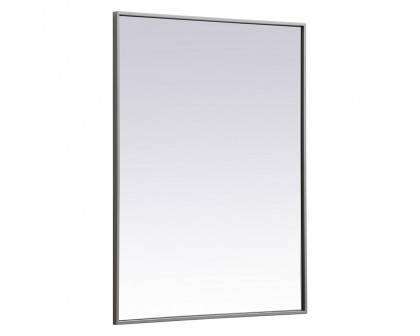 Elegant Wall Mirror - Gray, L 36" (MR42736GR)