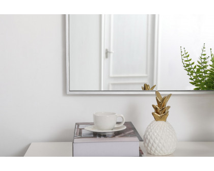 Elegant Wall Mirror - Silver, L 36" (MR42736S)