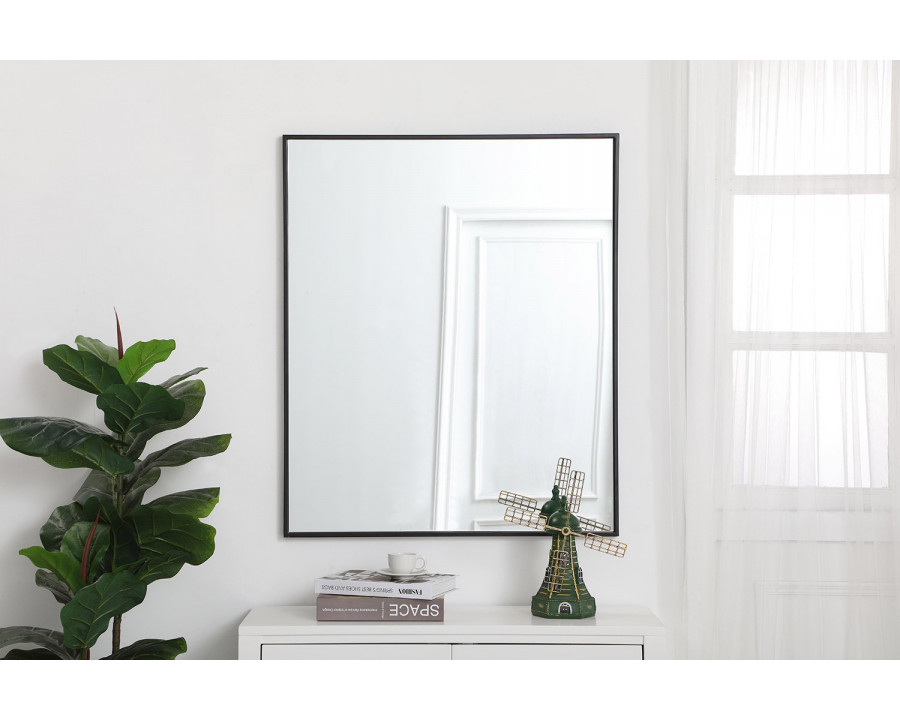 Elegant Wall Mirror - Black, L 36" (MR43036BK)