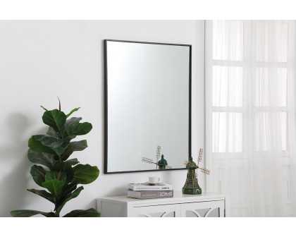 Elegant Wall Mirror - Black, L 36" (MR43036BK)