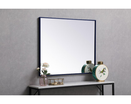 Elegant Wall Mirror - Blue, L 36" (MR43036BL)