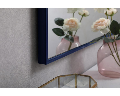 Elegant Wall Mirror - Blue, L 36" (MR43036BL)