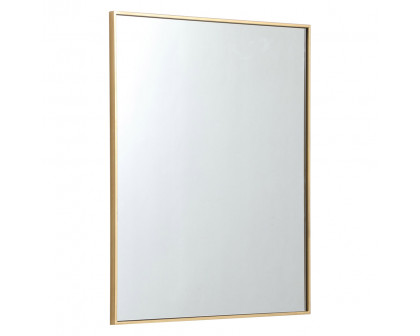 Elegant Wall Mirror - Brass, L 36" (MR43036BR)