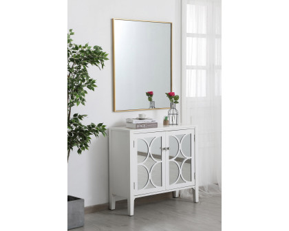 Elegant Wall Mirror - Brass, L 36" (MR43036BR)