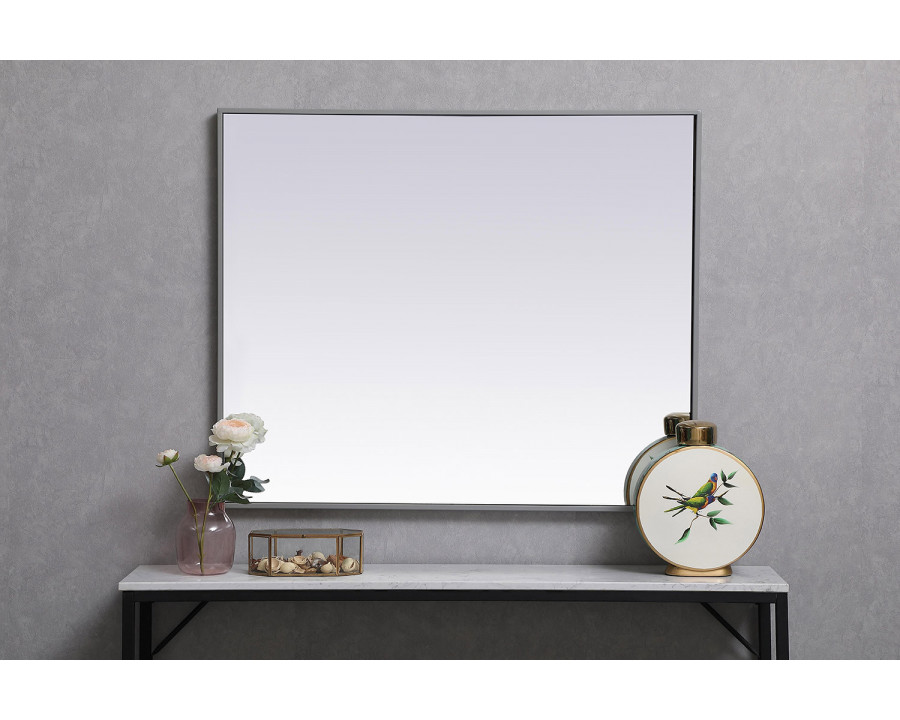 Elegant Wall Mirror - Gray, L 36" (MR43036GR)