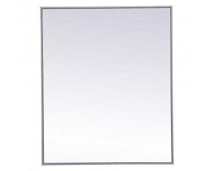 Elegant Wall Mirror - Gray, L 36" (MR43036GR)