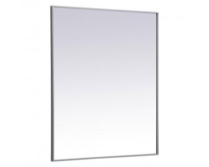 Elegant Wall Mirror - Gray, L 36" (MR43036GR)