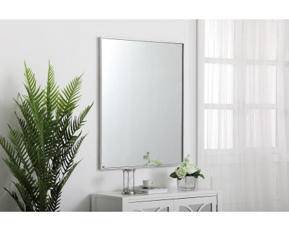 Elegant Wall Mirror - Silver, L 36" (MR43036S)