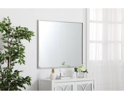 Elegant Wall Mirror - Silver, L 36" (MR43036S)