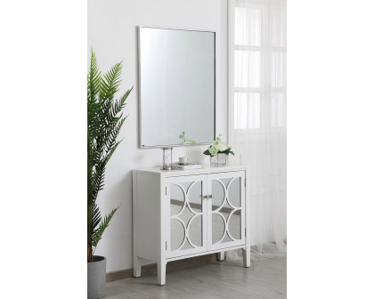 Elegant Wall Mirror - Silver, L 36" (MR43036S)