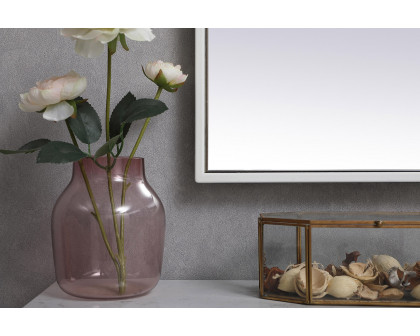 Elegant Wall Mirror - White, L 36" (MR43036WH)