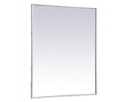 Elegant Wall Mirror - White, L 36" (MR43036WH)