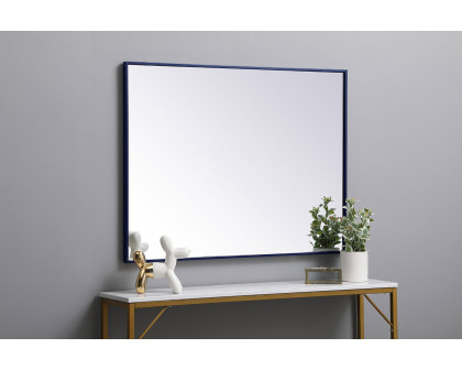 Elegant Wall Mirror - Blue, L 40" (MR43040BL)