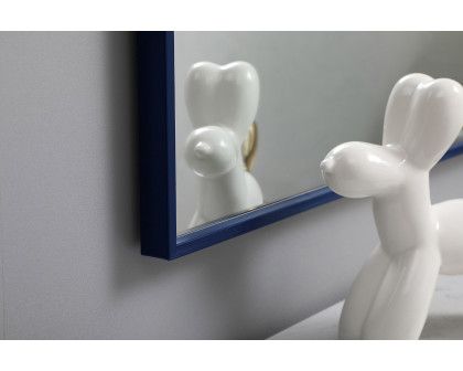 Elegant Wall Mirror - Blue, L 40" (MR43040BL)