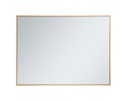 Elegant Wall Mirror - Brass, L 40" (MR43040BR)