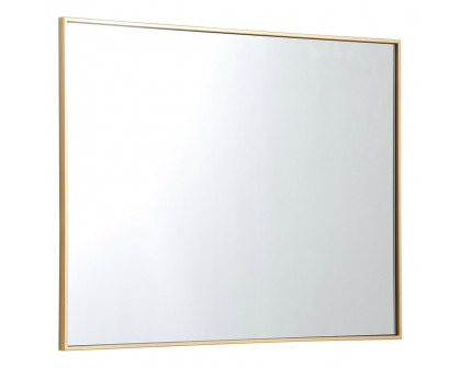 Elegant Wall Mirror - Brass, L 40" (MR43040BR)