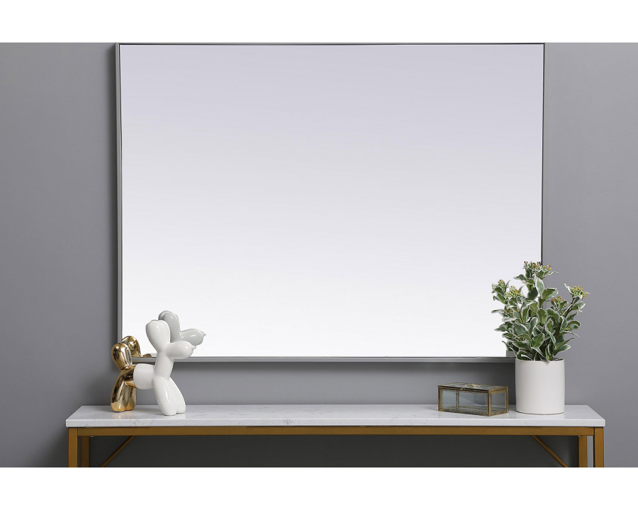 Elegant Wall Mirror - Gray, L 40" (MR43040GR)