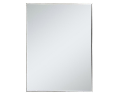 Elegant Wall Mirror - Silver, L 40" (MR43040S)