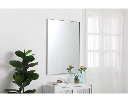 Elegant Wall Mirror - Silver, L 40" (MR43040S)