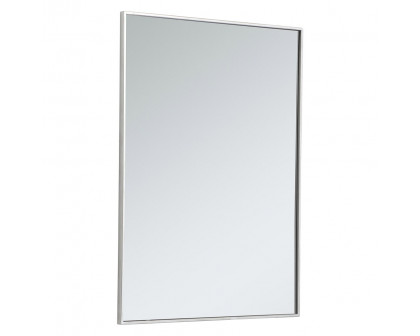 Elegant Wall Mirror - Silver, L 40" (MR43040S)