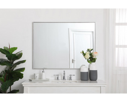 Elegant Wall Mirror - Silver, L 40" (MR43040S)