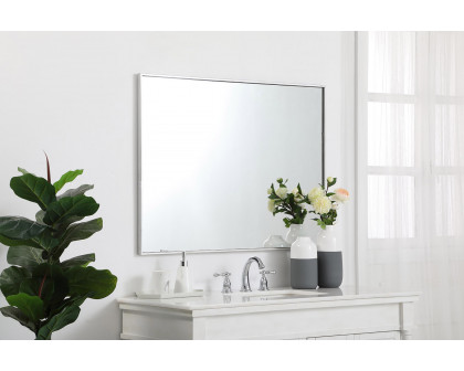 Elegant Wall Mirror - Silver, L 40" (MR43040S)