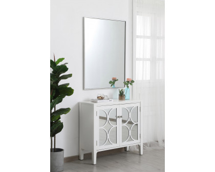 Elegant Wall Mirror - Silver, L 40" (MR43040S)