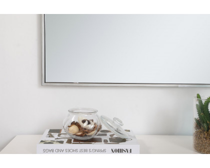 Elegant Wall Mirror - Silver, L 40" (MR43040S)