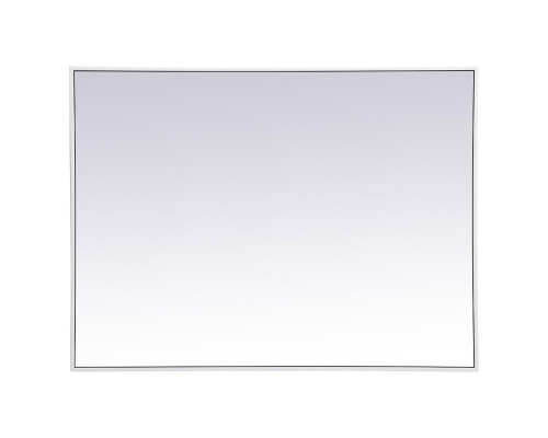 Elegant Wall Mirror - White, L 40" (MR43040WH)